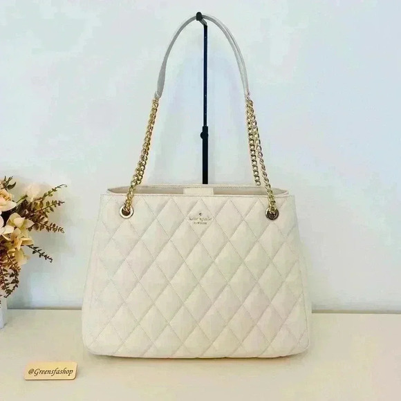 kate spade Handbags - Kate spade purse carey tote shoulder bag parchment